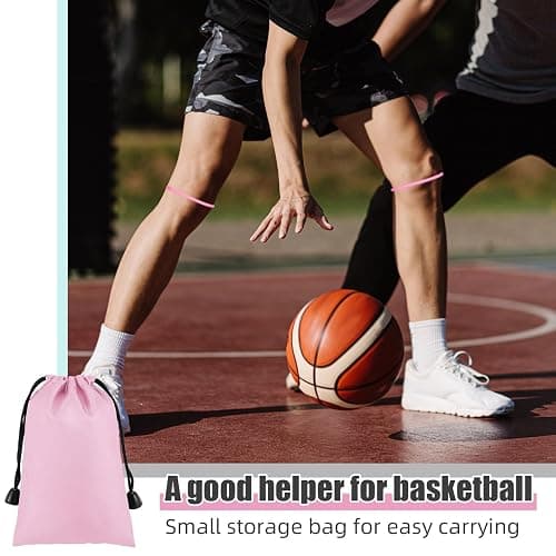 Foilswirl Silicone Patella Knee Band for Basketball Patella Tendon Support Knee Pain Running Tendon Brace Support Strap(2,Pink,M) thumbnail 5