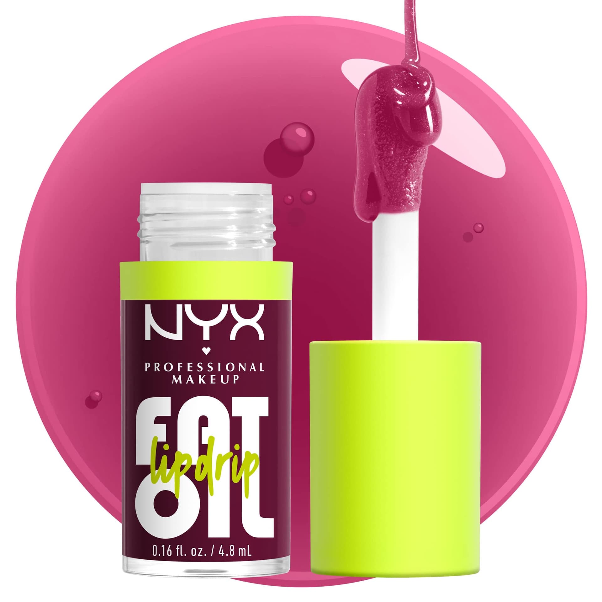 NYX Professional Makeup Fat Oil Lip Drip Gloss Tono That's Chic, 4.8ml - Brillo labial efecto jugoso hasta por 12H, infusionado con aceite de aguacate, mora y frambuesa, sin sensación pegajosa, fórmula vegana thumbnail 6