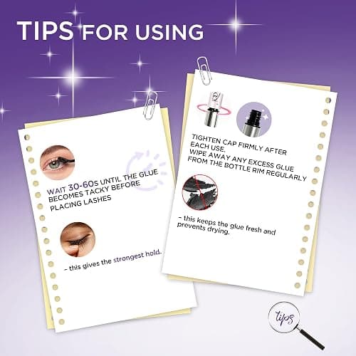 GAQQI Lash Cluster Glue, Waterproof Bond and Seal Lash Glue, Black - 10ml | Strong Hold 3-7days, Latex-free & Formaldehyde-free, Waterproof, For Cluster/ Individual/ Strip Lashes, Easy to Use thumbnail 6