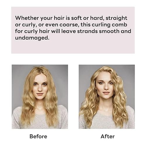 Curl Defining Brush, Multi Purpose Styling Brush for Separating, Combing and Curling Hair to Reduce Pulling (Cream) thumbnail 7