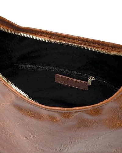 NEWBELLA Women's Hobo Purse - Faux Leather Shoulder Bag & Tote Handbag, Spacious Work Bag for Commute & Daily Use thumbnail 7