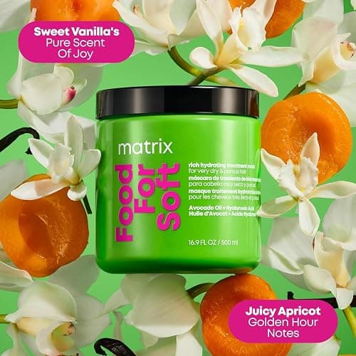 MATRIX Food For Soft Rich Hydrating Mask - For Dry & Brittle Hair, Adds Shine & Softness, With Avocado Oil & Hyaluronic Acid, Replenishes Moisture thumbnail 6