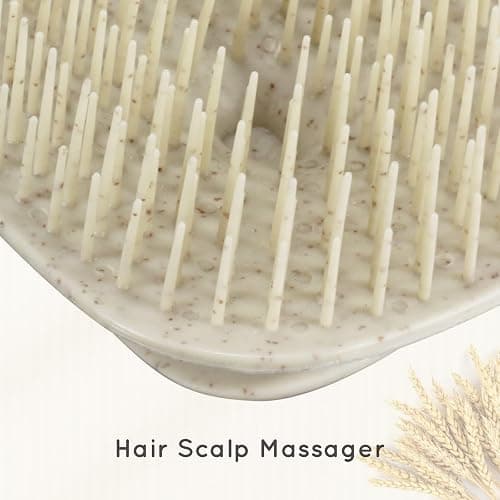 ecoed Scalp Massager Shampoo Brush,Scalp Scrubber for Dandruff Removal, Scalp Care Hair Brush Wet & Dry detangler for Men and Women. (Grey, 1pc- Soft for Short & Medium Hair) thumbnail 5