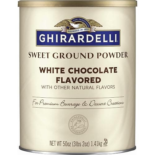 Ghirardelli Sweet Ground White Chocolate Flavor Powder, 3.12 lbs. - Image 1