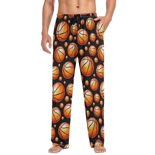 Ollabaky Pjs Men's Pajama Pants Separate Bottoms Men Long Sleep Pants Lounge Pants with Pockets thumbnail 3