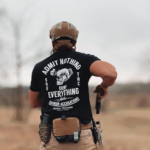 Savage Tacticians Spooks Mantra Men’s Graphic Tee-Military Inspired Tactical Shirt,Cotton Blend, Premium Casual&Tactical Gear thumbnail 5