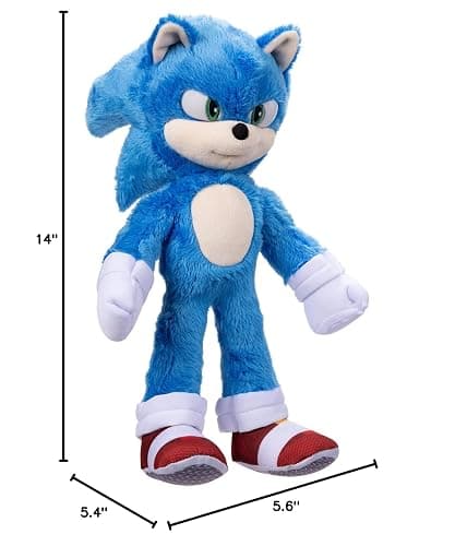 Sonic The Hedgehog, Sonic Movie 13" Plush, 5.6 x 5.4 x 14 inches thumbnail 2