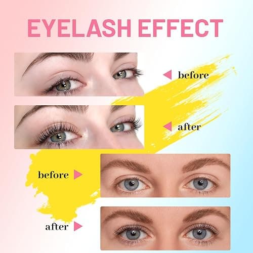 Wimpernlifting Set,Leicht Zu Bedienen Kit für Natürliche & Dickere Wimpern,Lash Extension Set Einfach zu Hause anzuwenden,Für Ausdrucksvollen Schwung Ohne Wimpernzange,Schonend & Einfach thumbnail 3