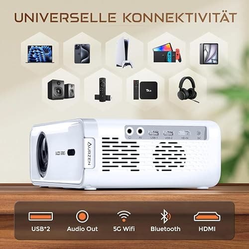 Weiß - Smart Beamer Projektor 4K  thumbnail 8