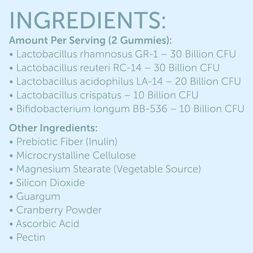 Vaginal Probiotics pH Balance Gummies For Women | Prebiotics and Probiotics for Women | Pineapple gummies for women for ph Balance and Vaginal Health | Vaginal Odor Control 60 Gummies thumbnail 8