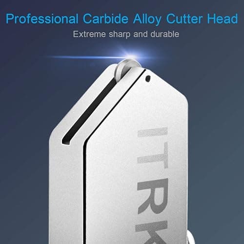 Glass Cutter 2mm-20mm, Upgrade Glass Cutter Tool, Pencil Style Oil Feed Carbide Tip for Glass Cutting/Tiles/Mirror/Mosaic. thumbnail 2