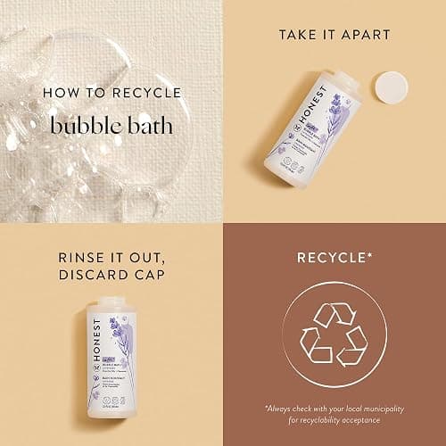 The Honest Company Foaming Bubble Bath Gentle Tear-Free Hypoallergenic Baby Wash with Naturally Derived Ingredients Lavender Calm 12 fl oz thumbnail 8