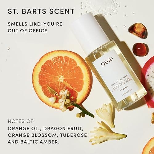 OUAI St. Barts Hair and Body Mist - Tropical-Scented Body Spray (8 oz) | Hair Perfume and Body Spray with Notes of Dragonfruit, Orange Blossom, Tuberose & Musk thumbnail 5