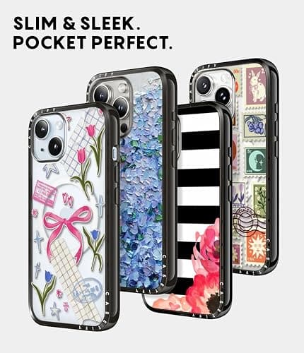CASETiFY Compact iPhone 16 Pro Case [Slim and Sleek/Compatible with Magsafe / 4 ft. 2X Military Grade Drop Protection] - Cheetah Paradise Pink - Clear Black thumbnail 3