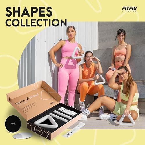 Fitfiu Fitness Pack of 4 Pilates Accessories: 1 Weights 2 Wristbands 2 Dumbbells 2 Dumbbells 2 Sliding Discs 1 Steel Elastic Band in White Silicone thumbnail 3