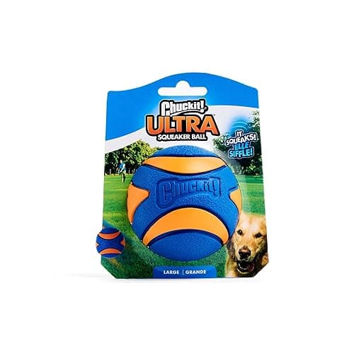 Chuckit! Ultra Squeaker Ball Dog Toy, Large (3 Inch) 1 Pack, for Large Breeds - Image 1