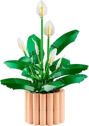 LEGO Botanicals Friedenslilie - Kunstblumen Set mit Zimmerpflanzen für Erwachsene - inkl. künstlicher weißer Blüten & Knospen - DIY Deko für Wohnzimmer oder Schlafzimmer - Geschenk für Frauen - 11504 thumbnail 8