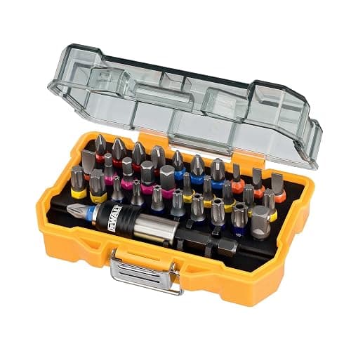 DEWALT Coffret de 32 Embouts de Vissage de 25mm Robustes et Précis - Assortiment de 32 Embouts de Vissage avec Porte-Embout à Changement Rapide - Compatible TSTAK DT7969-QZ - Image 1
