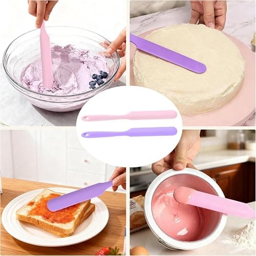 Clofiak 4PCS Silicone Wax Stick, Reusable Non Stick Waxing Applicator, Hair Removal Waxing Spatulas, Popsicle Sticks for Beauty Cosmetics Home Salon Body Use thumbnail 7