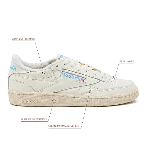 Reebok Club C 85 Vintage Tennis Sneakers for Women, Casual White Womens Shoes, Size 5 to 11 thumbnail 4