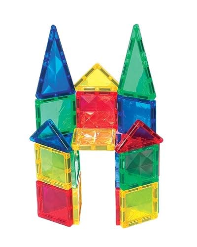 CreateOn Crayola Mini Magnetic PIP-Tiles, Bold Colors - Building Set for Kids, Magnetic Building Toys for Kids, STEM Travel Toys for Boys and Girls Ages 3+, 24-Piece Set (Bold) thumbnail 7