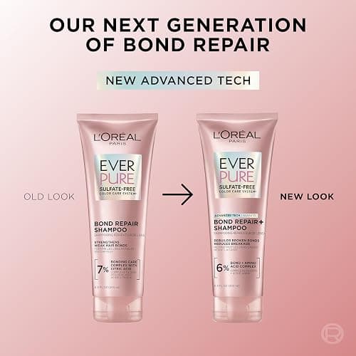 L'Oreal Paris EverPure Sulfate-Free Vegan Hair Care Kit - Shampoo and Conditioner to Strengthen and Repair Hair Bonds (Packaging May Vary) thumbnail 3