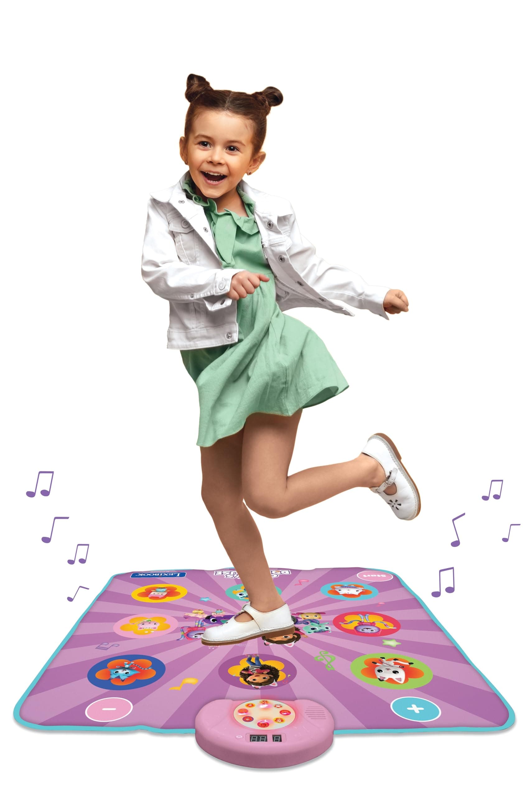 Lexibook, Gabby's Dollhouse, Electronic Dance Floor Mat, Illuminated Keys, Built-in Speaker, Purple, DM10GDH thumbnail 6