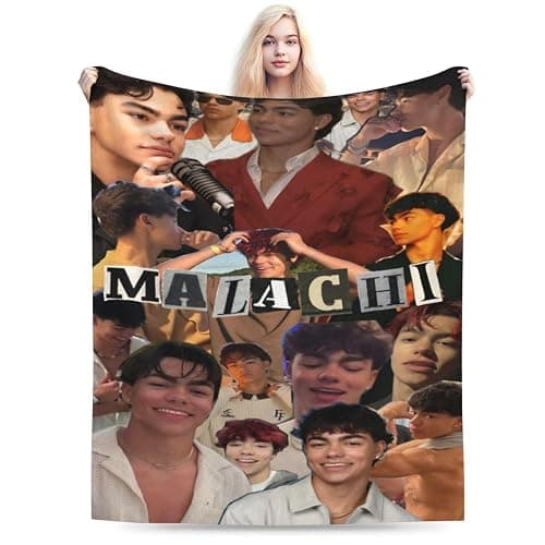 Malachi and Barton Super Soft Flannel Wrestling Champion Blanket, Lightweight Comfortable Plush Blanket for Home Living Room Sofa Bedding, Wrestling Fans Gift Black 50"X40" - Image 1