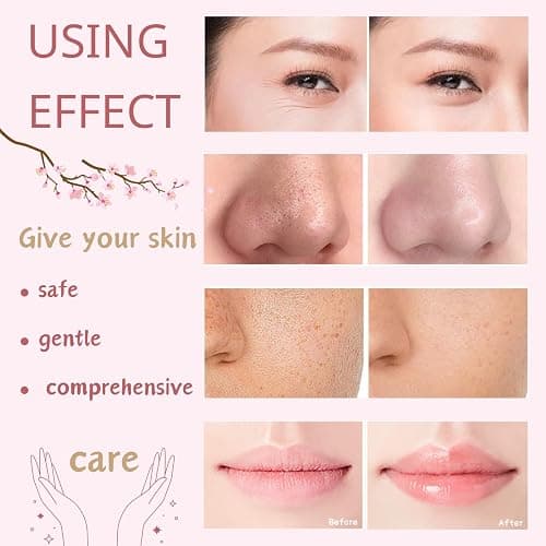 Japan Sakura Skin Care Set for Teen Girls - Evolvique Skin Care for Teens 10-12 - Skincare for Girls 10-12 - Skin Care Kit Gift Set for Women with Cleanser,Serum,Cream(One Size, 8PCS Sakura Scent) thumbnail 6