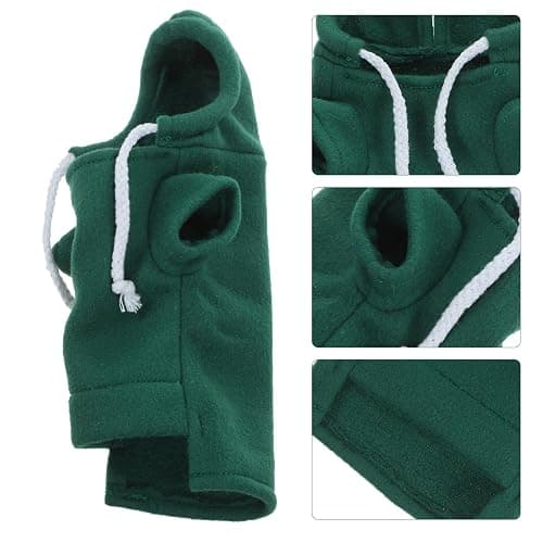Ferret Clothes Hamster Sweatshirt Guinea Pig Hoodie Hamster Sweater Bunny Hamster Clothing Guinea Pig Outfits Small Animal Warm Vest Green S Red Hoodie thumbnail 4