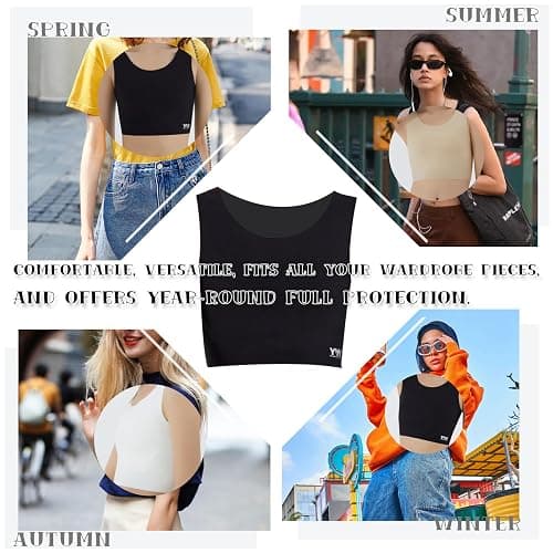 Chest Binder-Female Transgender,FTM Binder Bra for Large Breast, Women's Compression Top thumbnail 6