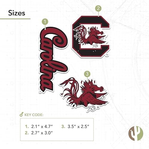 Desert Cactus University of South Carolina Sticker Gamecocks USC Vinyl Decals Laptop Water Bottle Car Scrapbook T5 (Type 5-1) thumbnail 4