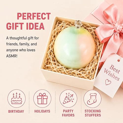 Crunchy Squishy ASMR Toy, Slow Rising Squishy Ball for Adults, Stress Relief & Anxiety Relief Sensory Toy, Crispy Crunchy Fidget Toy, Soft Squeeze ASMR Squishy Gift for Teens and Adults thumbnail 7