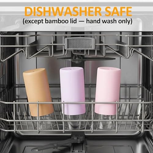 Tronco 20 oz Glass Tumbler with Lids and Straws, Reusable Iced Coffee Cups | Borosilicate Glass Cups with Bamboo Lid, Silicone Sleeve, Dishwasher Safe, Cup Holder Friendly, BPA-Free, Iced Coffee Tumbler thumbnail 9
