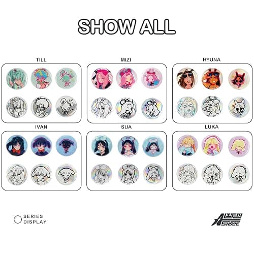 Alien Stage Rabbit Series Blind Box Button Pins, Officially Licensed Anime ALNST Collectible Merch for Ita Bags thumbnail 2
