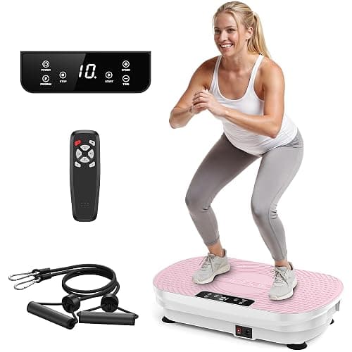 FEIERDUN Vibration Plate Exercise Machine, Vibration Plate for Lymphatic Drainage, Vibrating with Wider Plate,Vibration Platform with LED Screen for Weight Loss,150/180Kg Capacity - Image 1