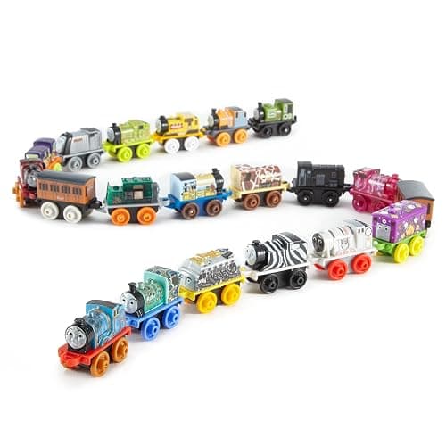 Thomas & Friends Toy Trains MINIS 20 Pack of Miniature Push-Along Engines & Railway Vehicles for Pretend Play Preschool Kids Ages 3+ Years (Amazon Exclusive) thumbnail 5
