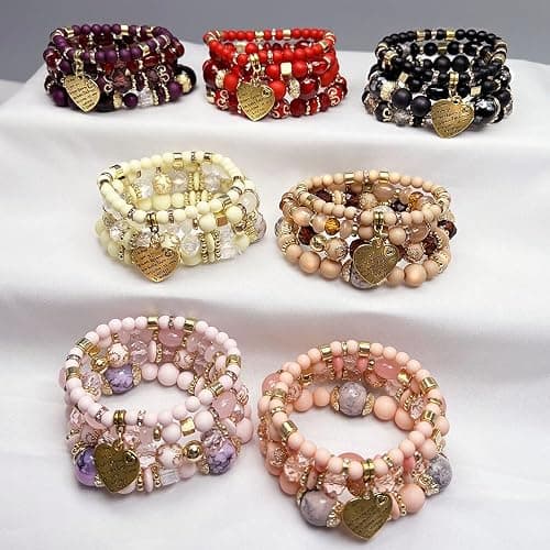 KONMAY 1.0mm Stretchy Bracelet String, Elastic Beading Cord for Pony Beads, Kandi Bracelets, Necklaces & DIY Crafts, Mixed, 50 Yards Each thumbnail 7