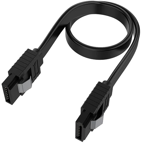 SABRENT SATA III Cable 6Gbps 50cm (3 Pack) – Locking Latch SATA Cable for SSD HDD PC Desktop Motherboard (CB-SFK3) thumbnail 2