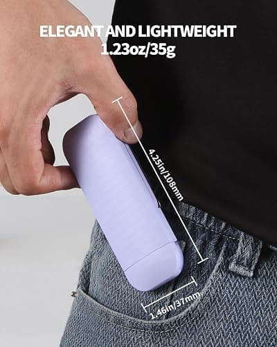 HEMONNKAM Reading Light, Rechargeable Clip-On Book Light for Bed at Night | Eye Caring 3 Color Temperatures & 5 Brightness Levels, Night Use for Bed, Reading at Night in Bed, Long Lasting, Purple thumbnail 4