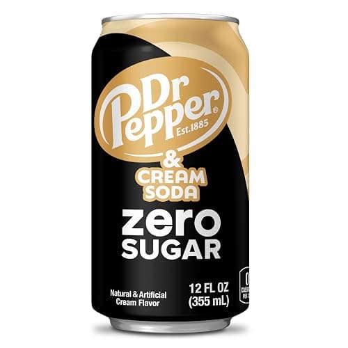 DR PEPPER and Cream Soda Zero Sugar, 12 fl oz cans, 12 pack thumbnail 5