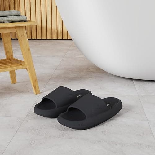 BRONAX Pillow Slippers for Women and Men | House Slides Shower Sandals | Cushioned Thick Sole thumbnail 2