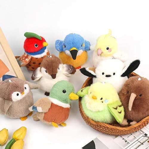 ABEARCAR Kiwi Plush Bird Stuffed Animal Little Kiwi Stuffed Plush Toy - Realistic 4.5 inch Kiwi Plushie Christmas Birthday Valentine's Day Gift for Kids Girlfrends thumbnail 2