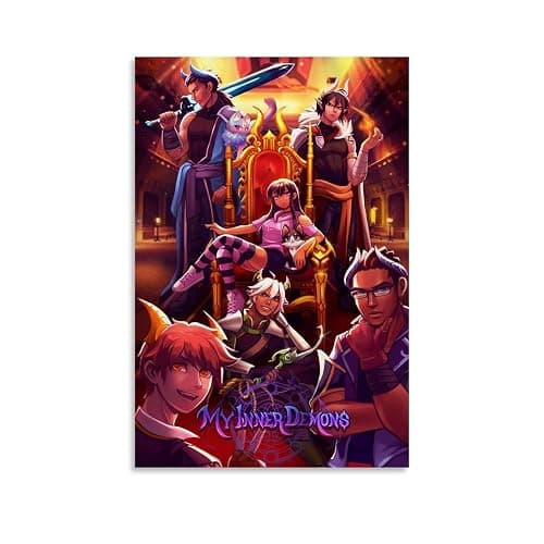 Fuwo Aphmau Anime Poster Mystreet Poster Canvas 90s Wall Art Room Aesthetic Posters 20x30inch(50x75cm) - Image 1