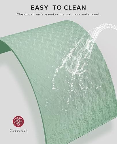 HAPBEAR Extra Large Yoga Mat - 72"x48"/78"x54", 1/4" & 1/3" Thick, Non-Slip, Durable, Eco-Friendly, Wide Exercise Mat for Home Workouts, Yoga, Pilates, Stretching, Meditation (Barefoot Exercise) thumbnail 6