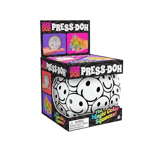 Schylling NeeDoh Press-Doh - Sensory Fidget Toy - Assorted Designs - Ages 3 to Adult (Pack of 1) - Image 1