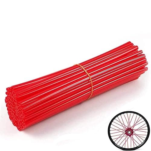 HHLUPUP Universal Bike Spoke Covers - 72Pcs Motorcycle Wheel Spoke Wraps Pipe Trim Decoration Protector Spokes for Bikes Dirt Bike - Image 1