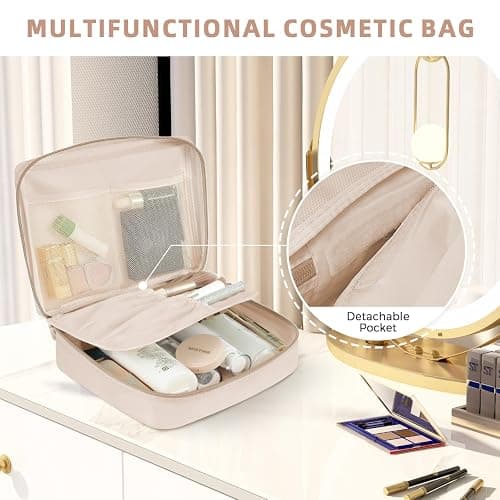 BAGAIL 8 Set Packing Cubes Luggage Packing Organizers for Travel Accessories-Cream thumbnail 7