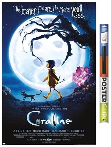 Coraline - Braver One Sheet Wall Poster, 34L" x 22.4W", Poster & Clip Bundle - Image 1