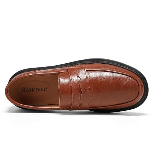 BEAUSEEN Women's Penny Loafers Slip On Comfortable & Lightweight Driving Moccasins Casual Office Work Flats Cute Business Dress Shoes thumbnail 5